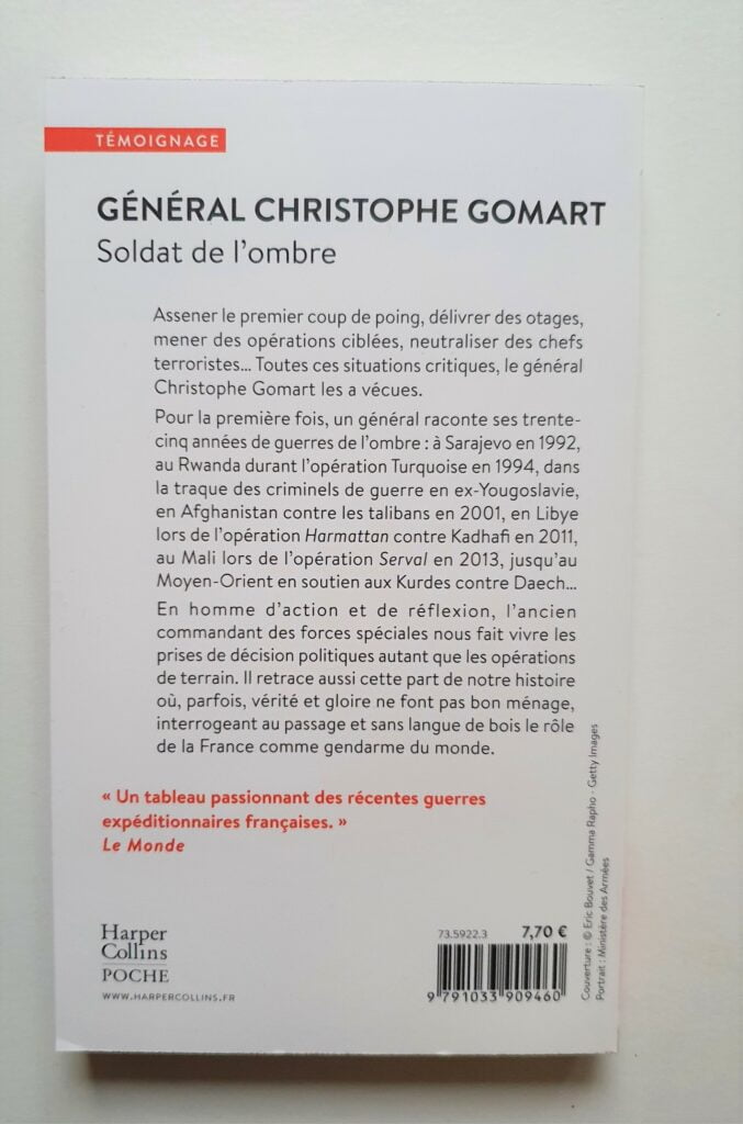 soldat de l'ombre gomart verso